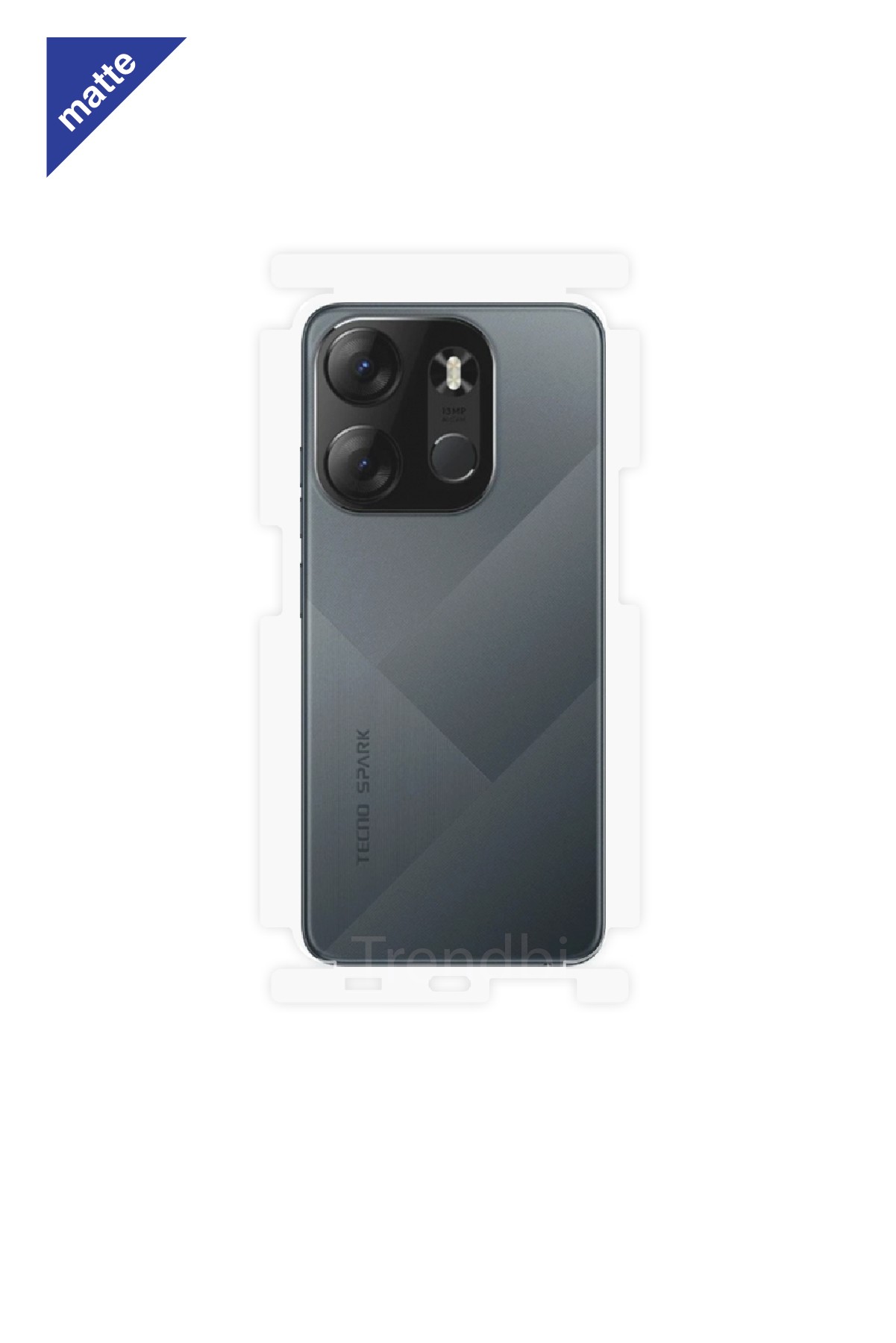 Tecno Spark Go 2023 - Arka/Yan Koruyucu Mat Şeffaf Poliüretan Film (150 micron)