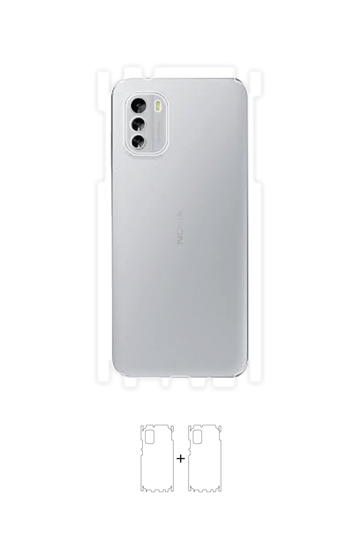 Nokia G60 5G - Arka/Yan Koruyucu Parlak Şeffaf Poliüretan Film (150 micron)