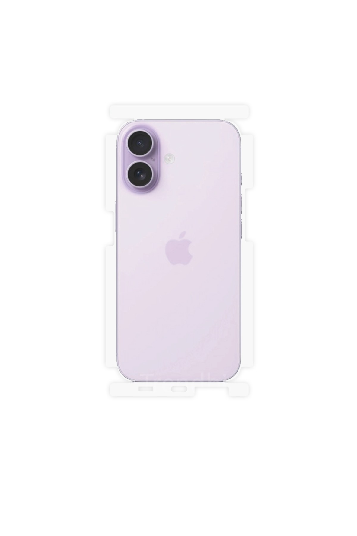 iPhone 17 - Arka/Yan Koruyucu Parlak Şeffaf Poliüretan Film (150 micron)