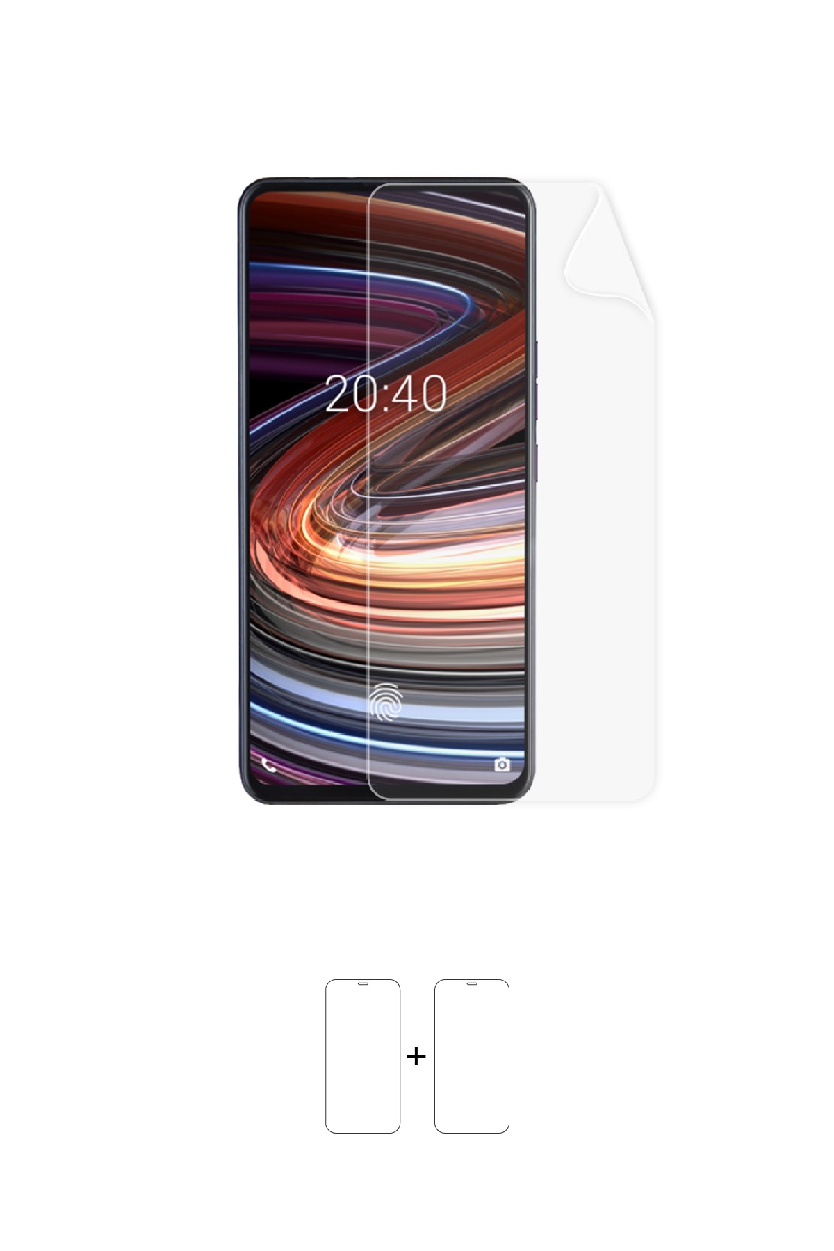 Vestel Venus Z40 - Ekran Koruyucu Parlak Şeffaf Poliüretan Film (150 mikron)