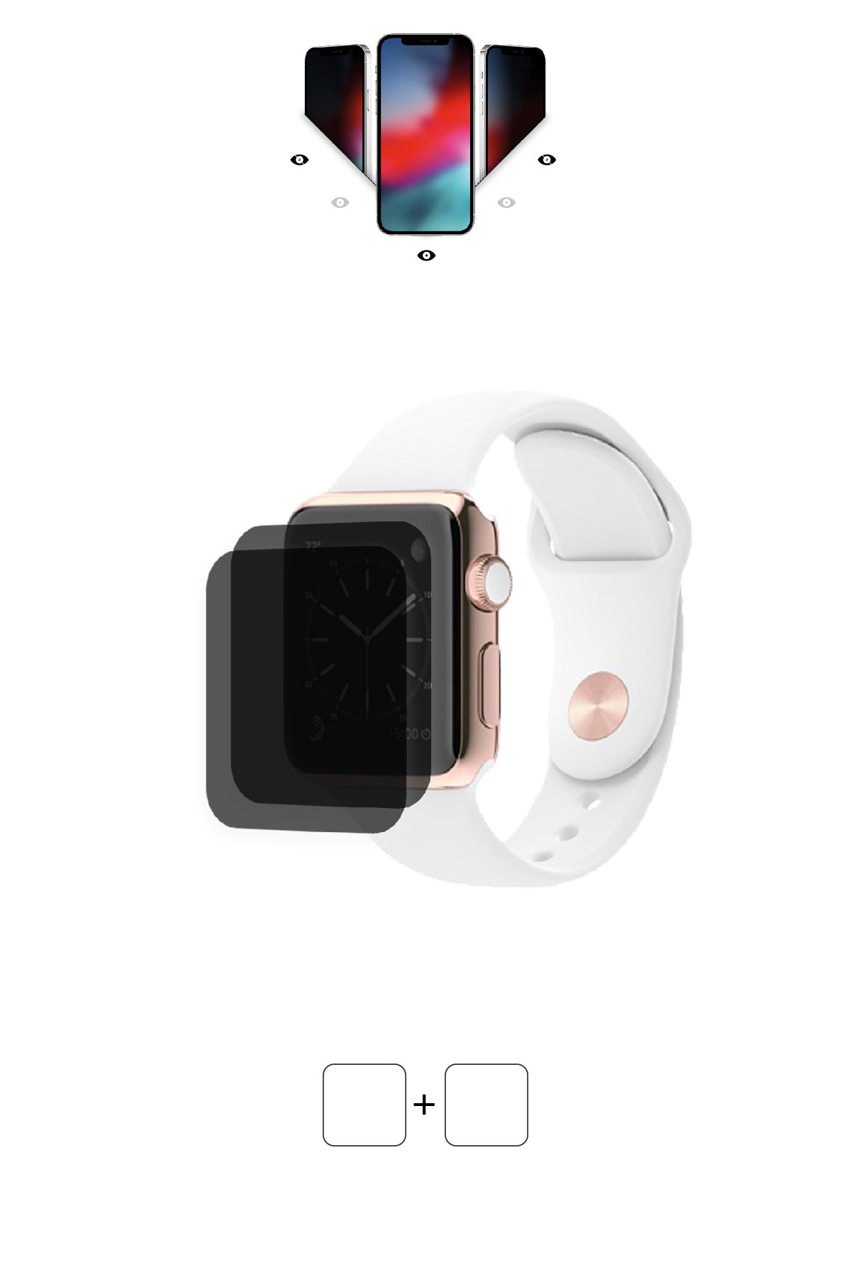 Apple Watch Edition 38 mm - Mat Hayalet Ekran Koruyucu Film (120 micron)