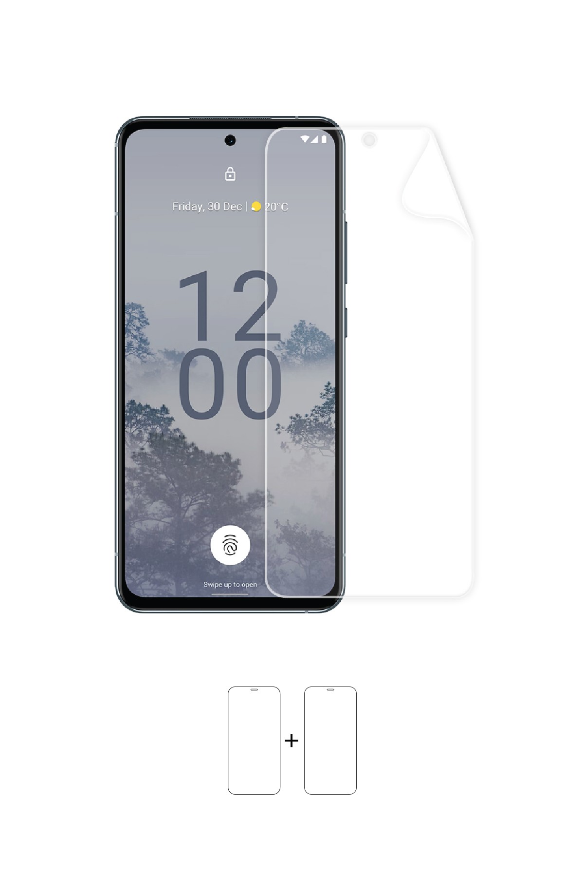 Nokia X30 5G - Ekran Koruyucu Parlak Şeffaf Poliüretan Film (150 mikron)