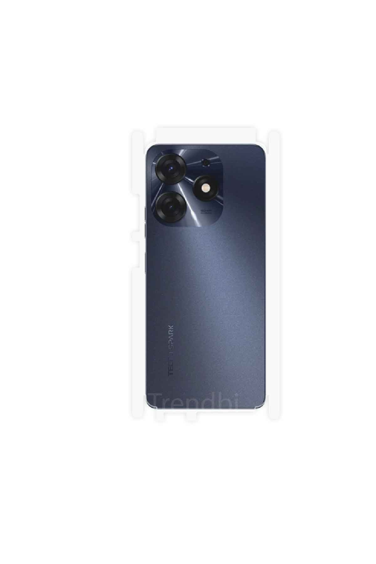 Tecno Spark 10 Pro - Arka/Yan Koruyucu Parlak Şeffaf Poliüretan Film (150 micron)
