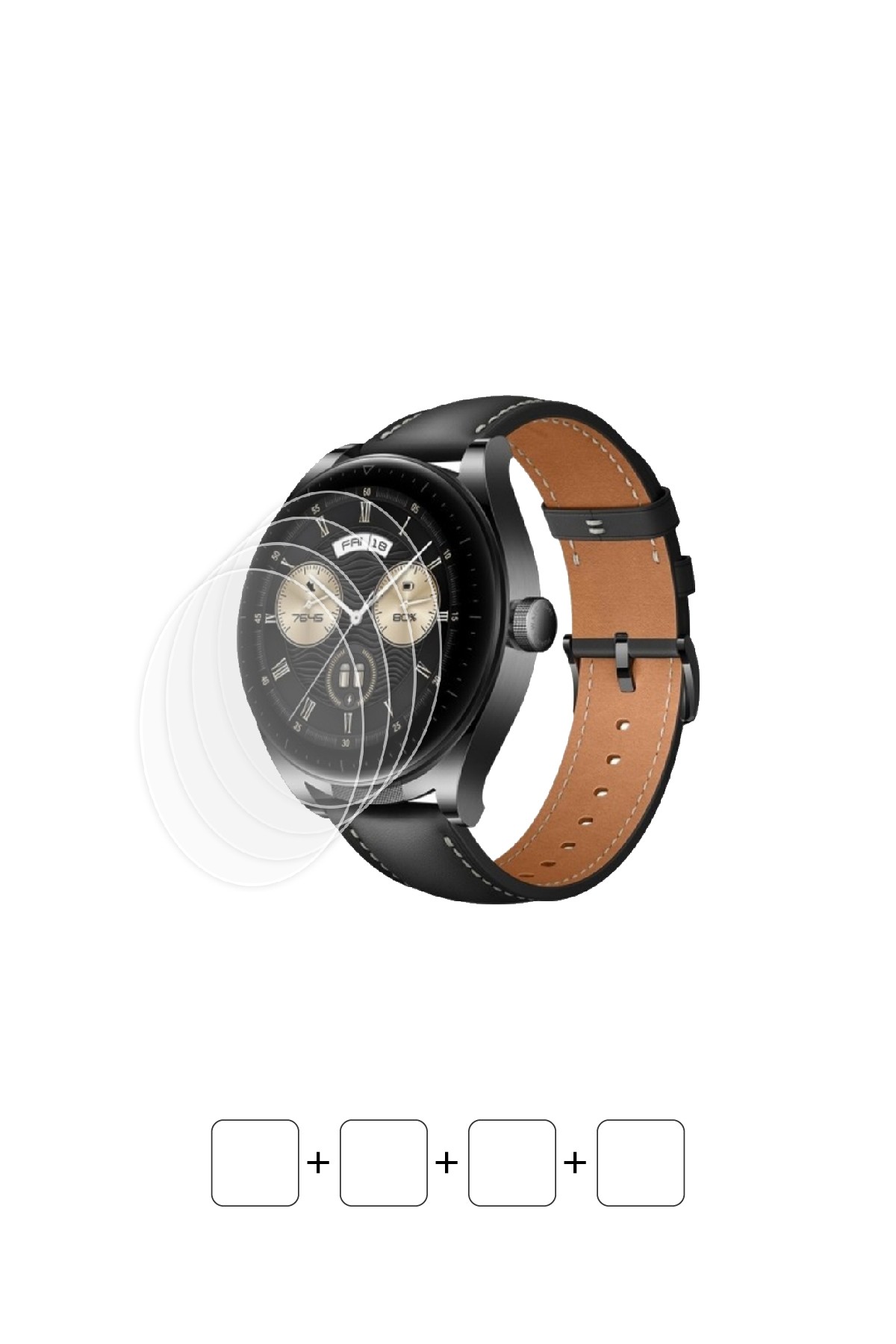 Huawei Watch Buds - Ekran Koruyucu Parlak Şeffaf Poliüretan Film (150 mikron)