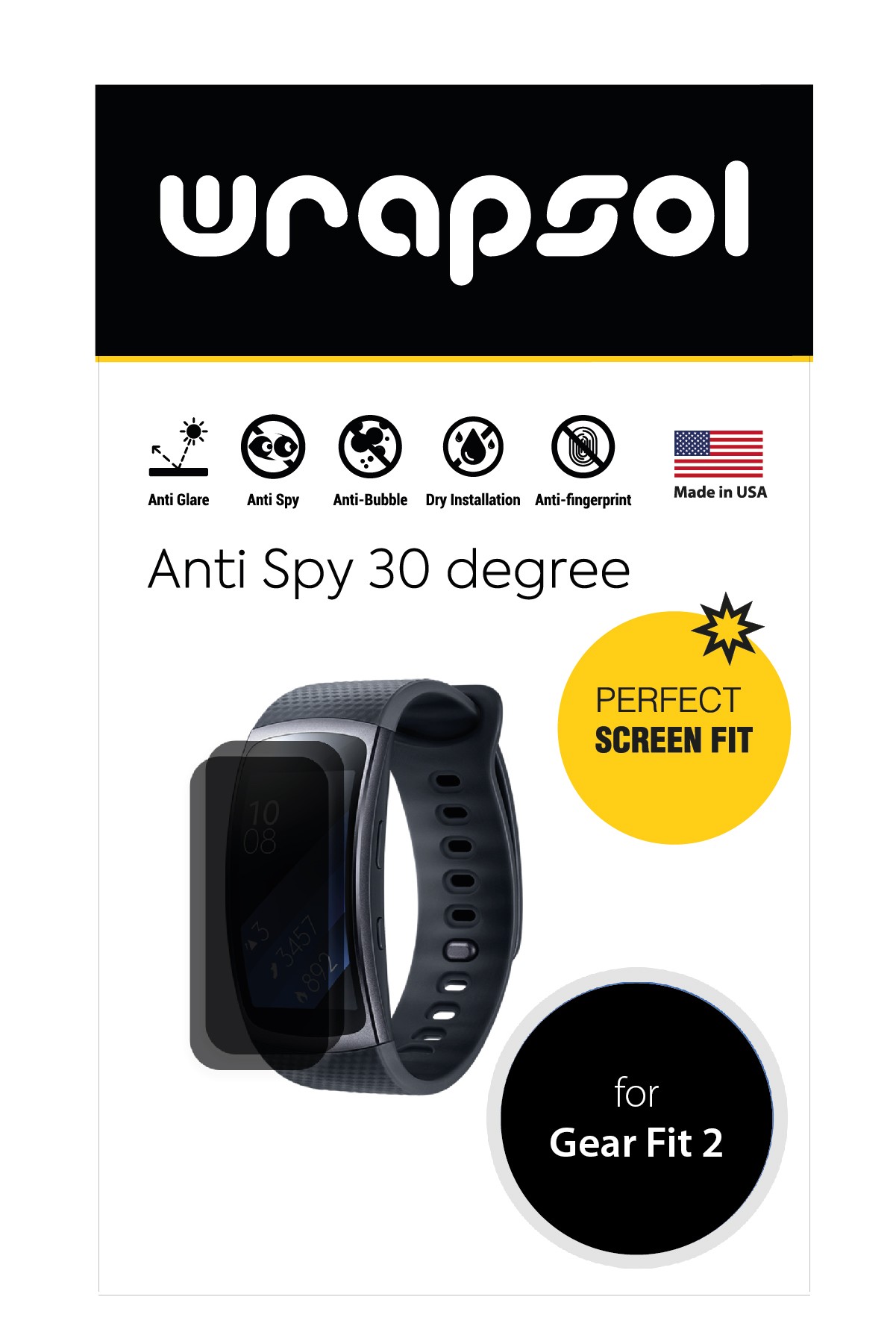 Samsung Gear Fit 2 - Mat Hayalet Ekran Koruyucu Film (120 micron)