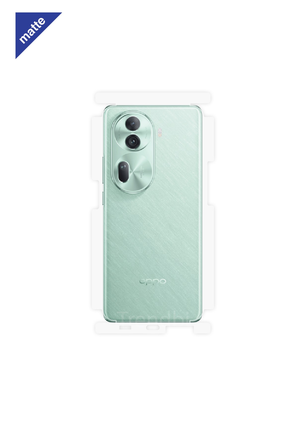 Oppo Reno 11 - Arka/Yan Koruyucu Mat Şeffaf Poliüretan Film (150 micron)