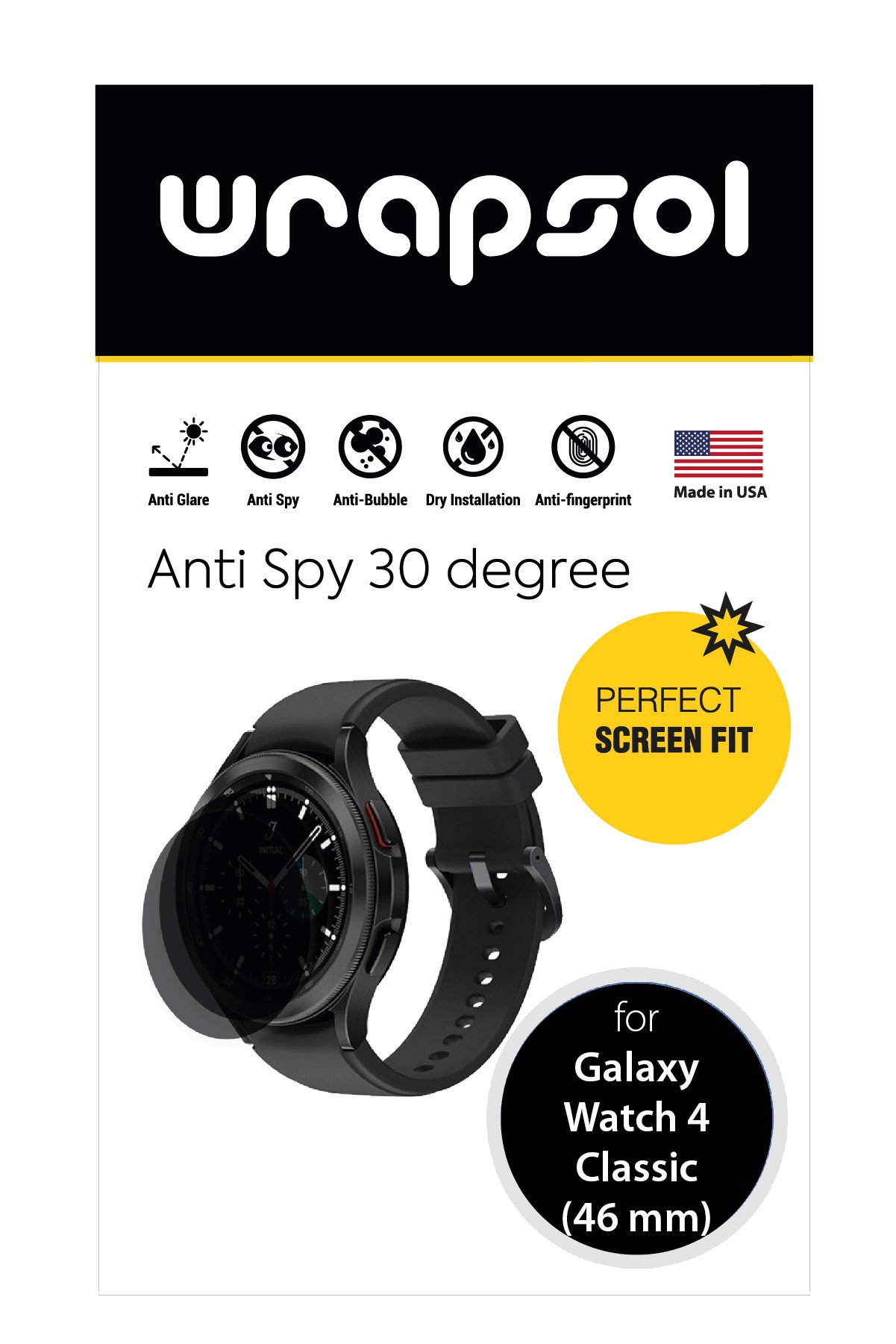Samsung Galaxy Watch 4 Classic 46 mm - Mat Hayalet Ekran Koruyucu Film (120 micron)