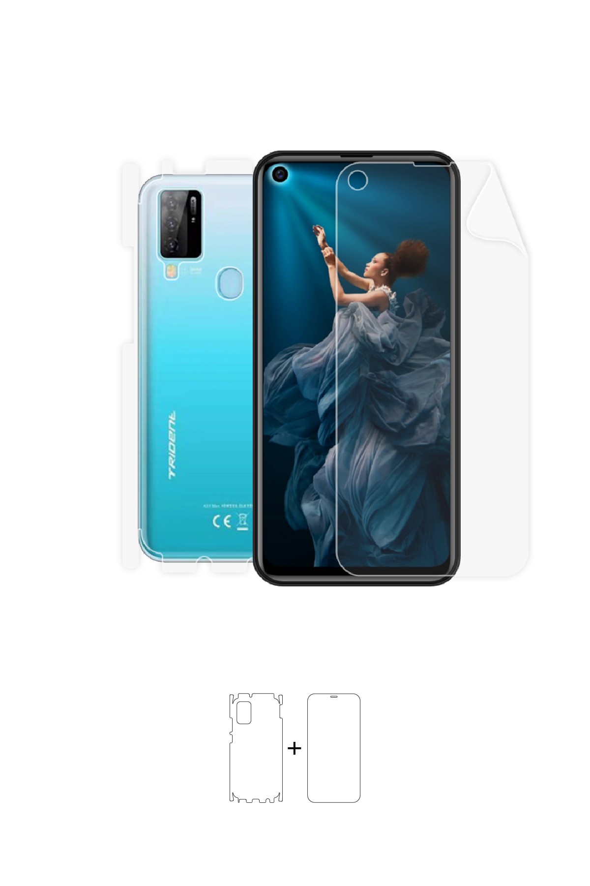 Trident A23 Max - Fullbody Koruyucu Parlak Şeffaf Poliüretan Film (150 micron)