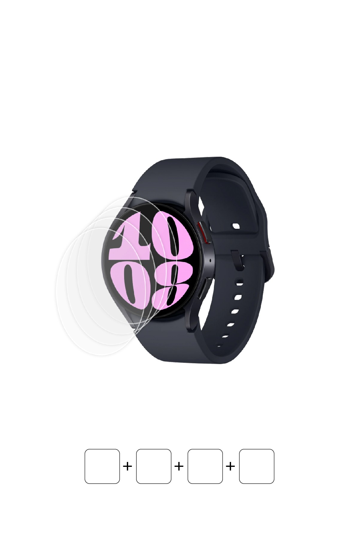 Samsung Galaxy Watch 6 40 mm - Ekran Koruyucu Parlak Şeffaf Poliüretan Film (150 mikron)