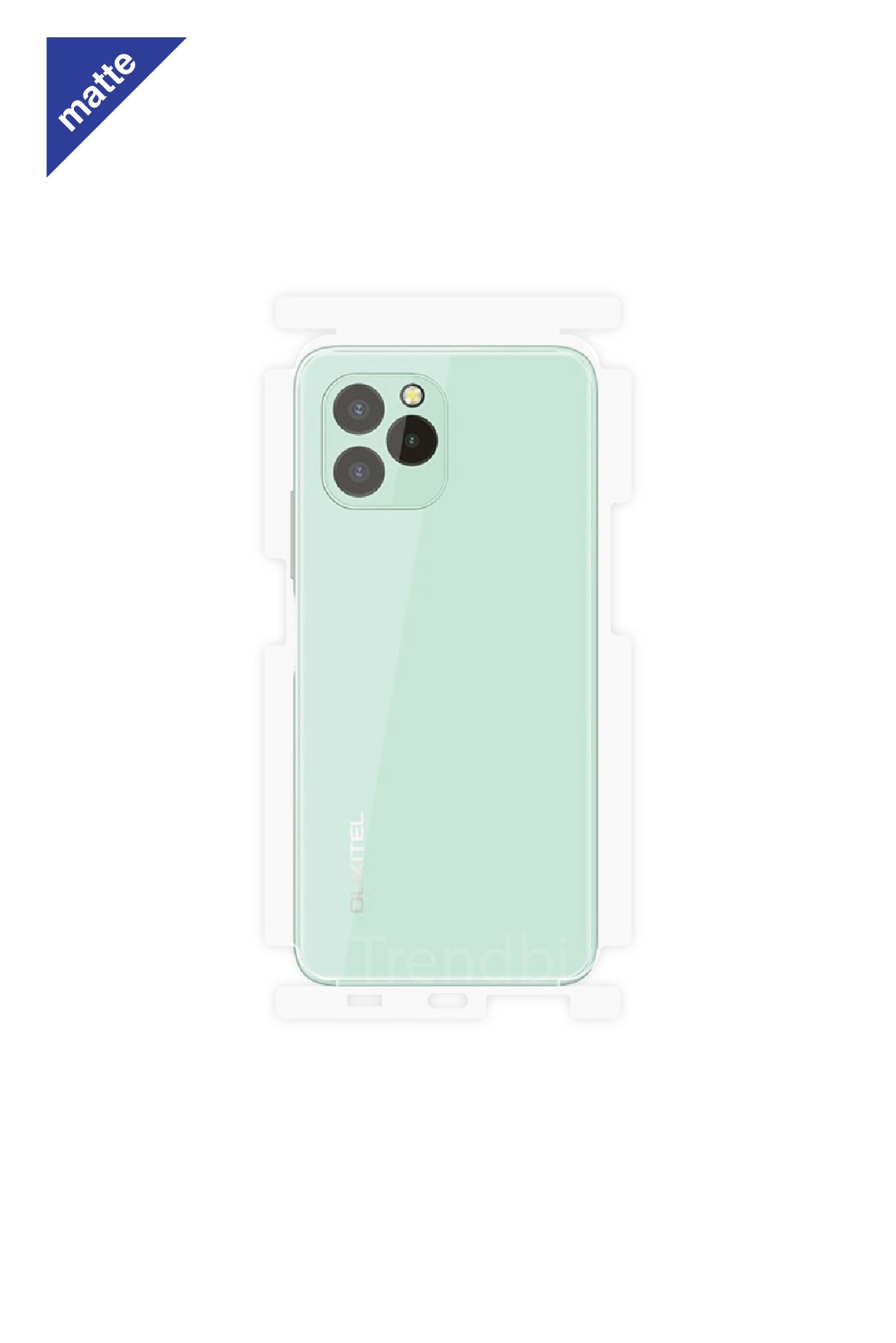 Oukitel C21 Plus - Arka/Yan Koruyucu Mat Şeffaf Poliüretan Film (150 micron)