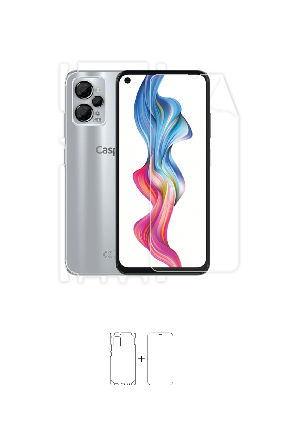 Casper Via X30 - Fullbody Koruyucu Parlak Şeffaf Poliüretan Film (150 micron)