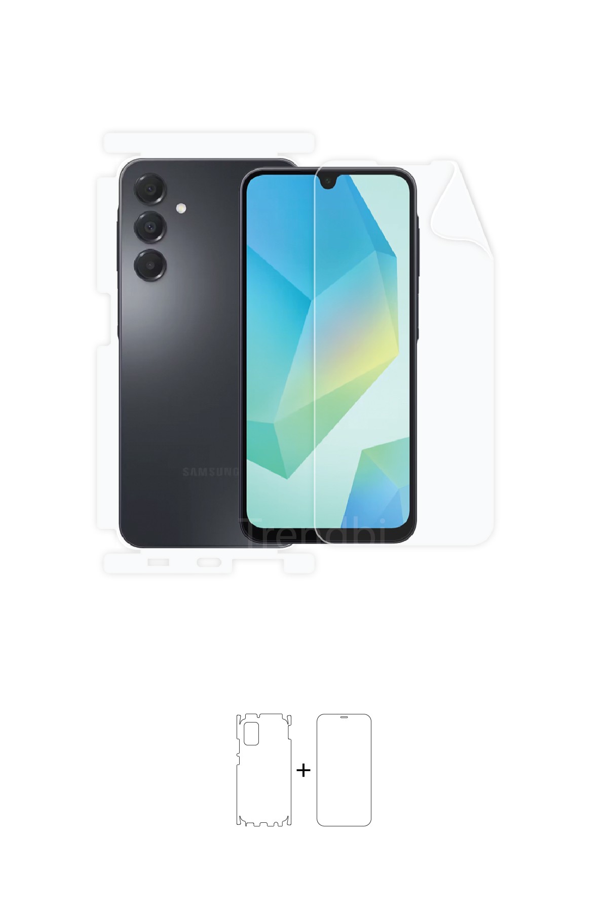 Samsung Galaxy a16 - Fullbody Koruyucu Parlak Şeffaf Poliüretan Film (150 micron)