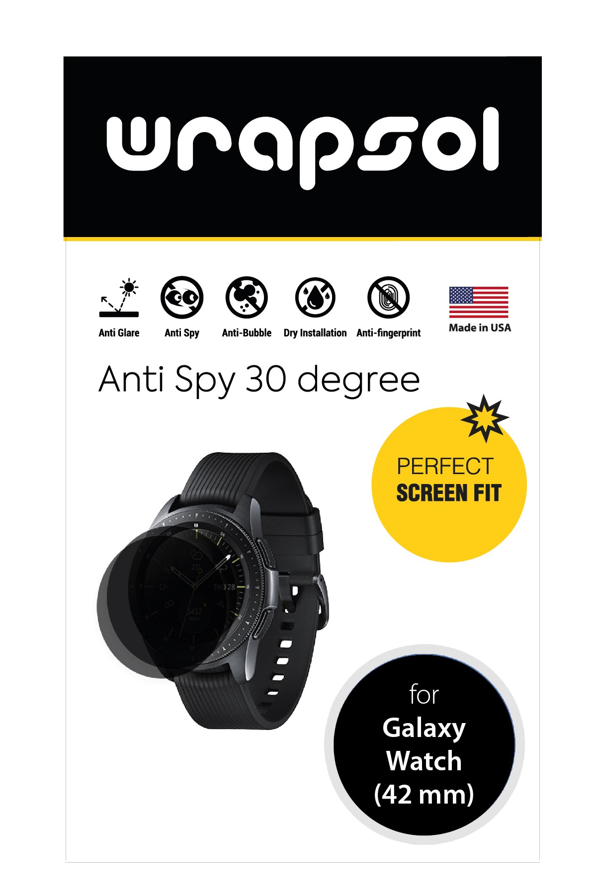 Samsung Galaxy Watch 42 mm - Mat Hayalet Ekran Koruyucu Film (120 micron)