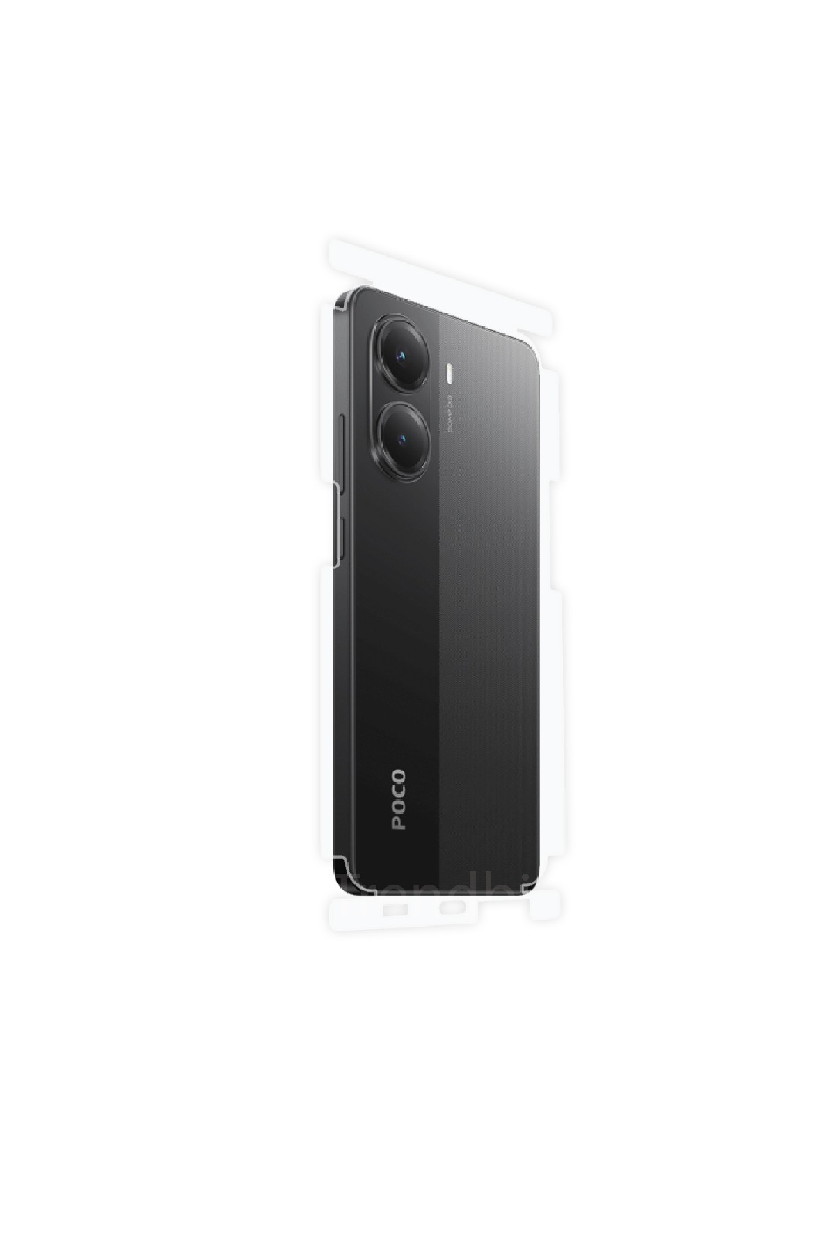Xiaomi Poco X7 Pro - Arka/Yan Koruyucu Parlak Şeffaf Poliüretan Film (150 micron)