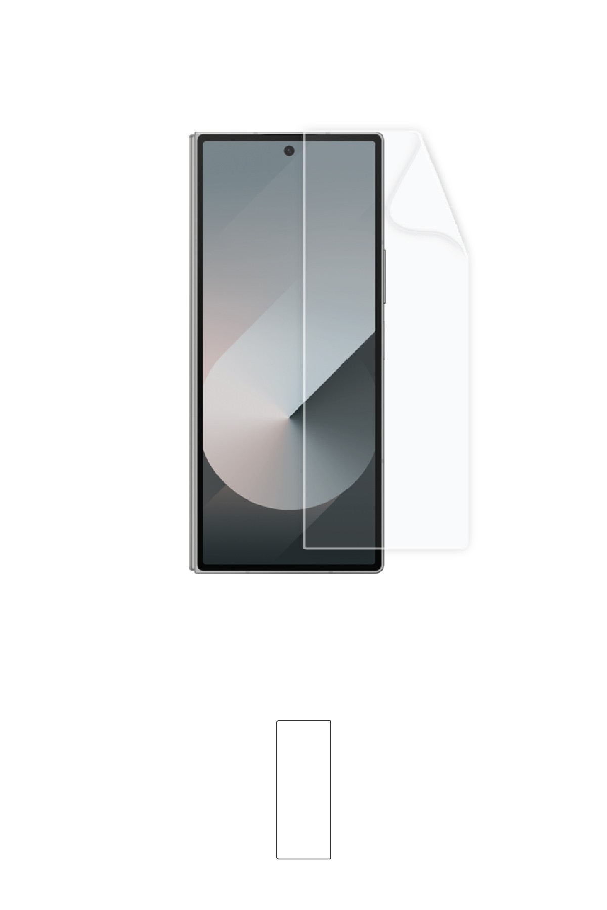 Samsung Galaxy Z Fold 6 - Ekran Koruyucu Parlak Şeffaf Poliüretan Film (150 mikron)