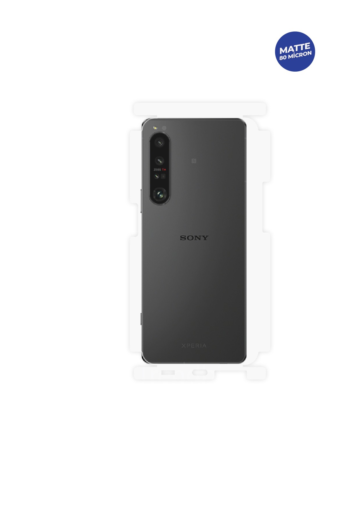 Sony Xperia 1 VI - Arka/Yan Koruyucu Mat TPU Film (80 micron)