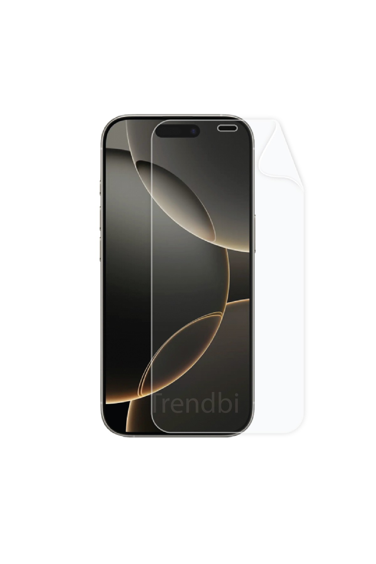 iPhone 16 Pro - Ekran Koruyucu Parlak Şeffaf Poliüretan Film (150 mikron)