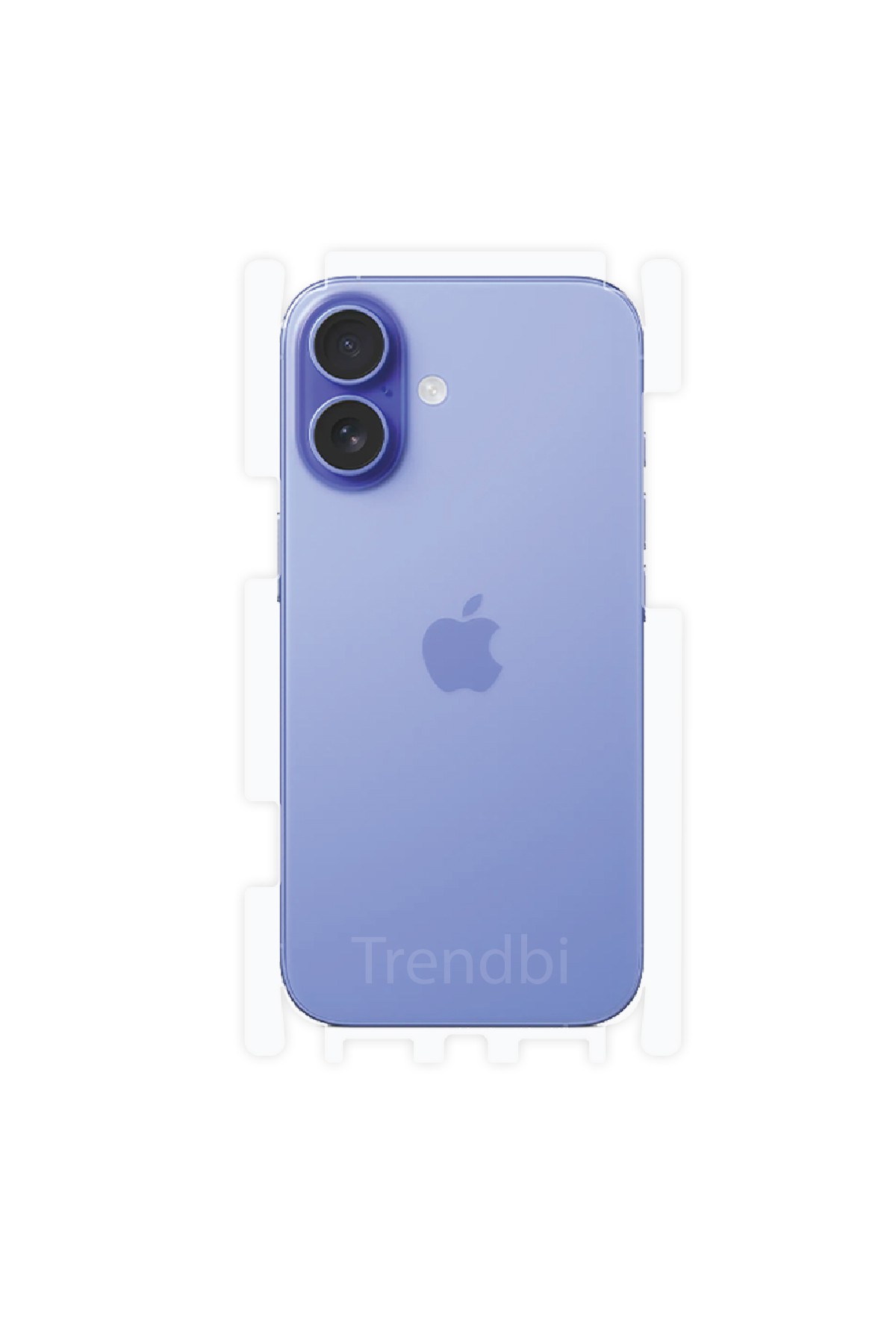 iPhone 16 - Arka/Yan Koruyucu Parlak Şeffaf Poliüretan Film (150 micron)