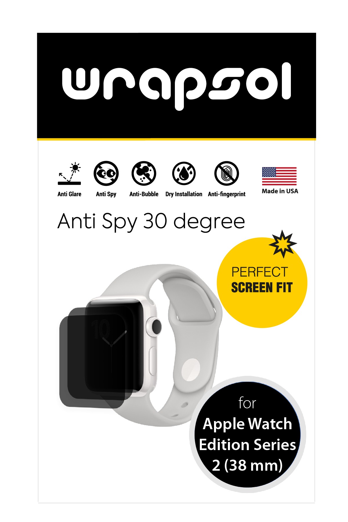 Apple Watch Edition Series 2 / 38 mm - Mat Hayalet Ekran Koruyucu Film (120 micron)