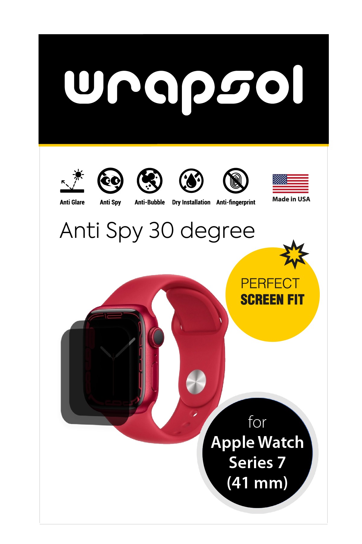 Apple Watch Series 7 / 41 mm - Mat Hayalet Ekran Koruyucu Film (120 micron)