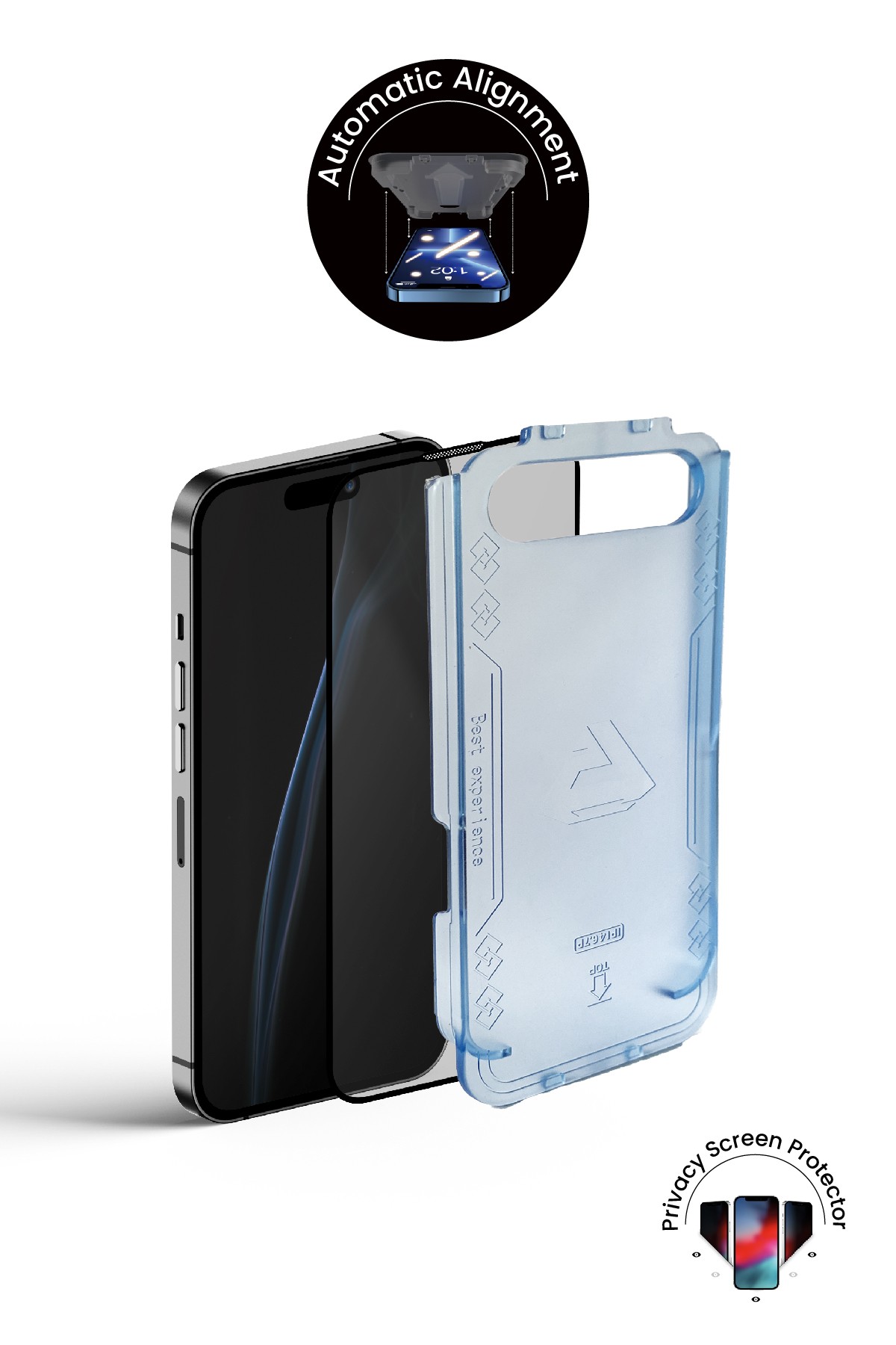 iPhone 16 Pro Max Hayalet Kırılmaz Cam Aparatlı Premium Ekran Koruyucu