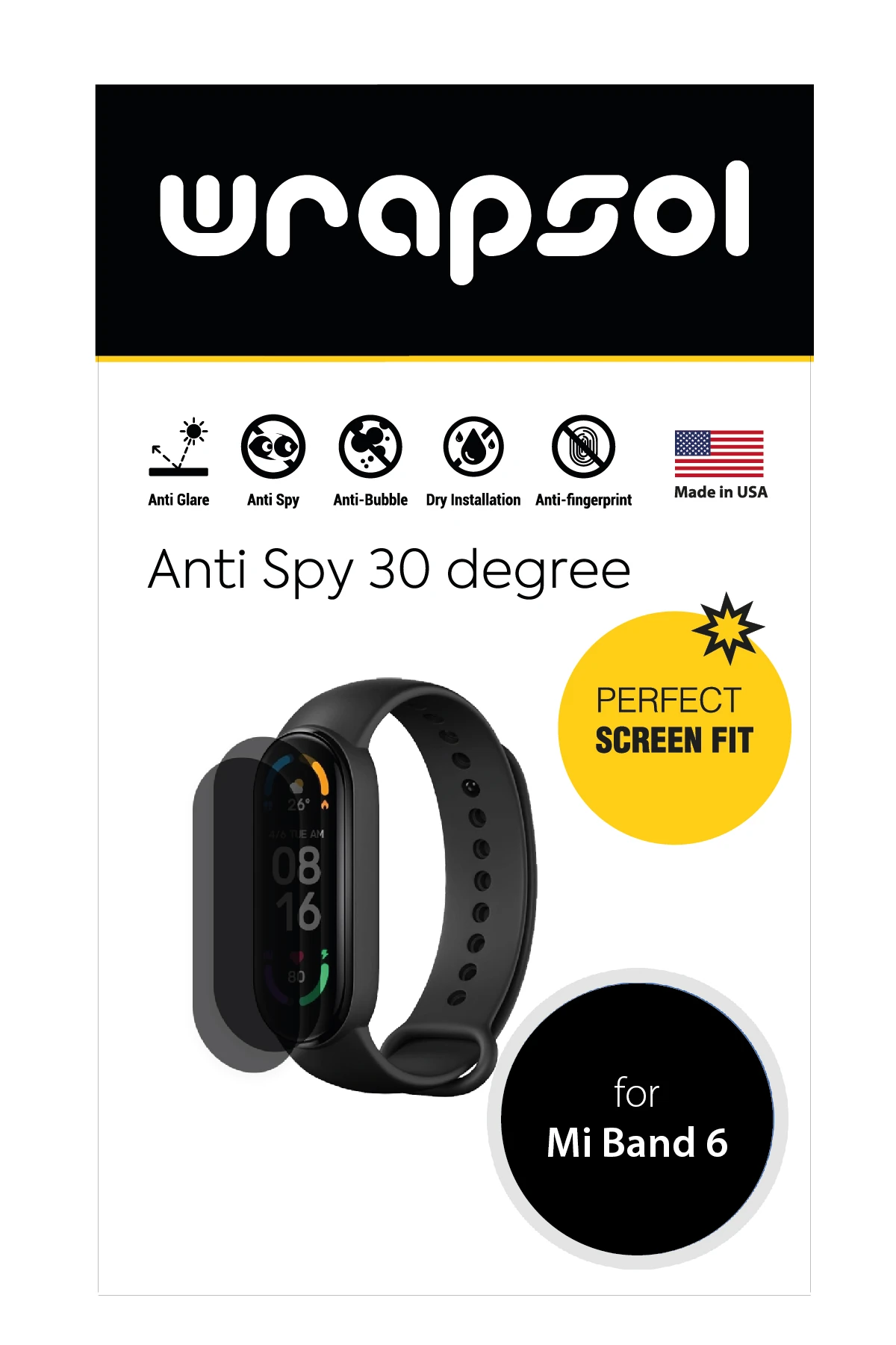 Xiaomi Mi Band 6 - Mat Hayalet Ekran Koruyucu Film (120 micron)