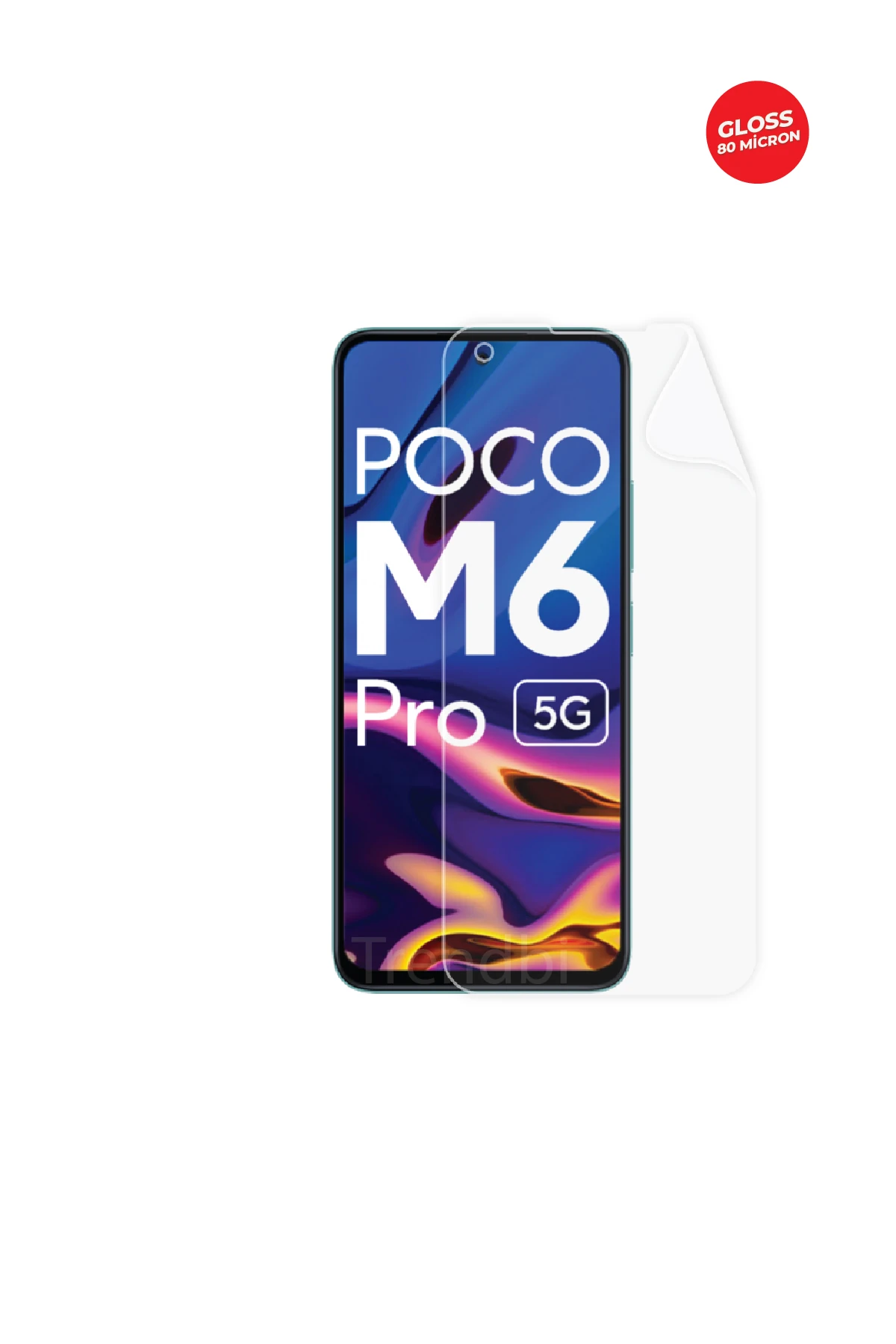 Xiaomi Poco M6 Pro - Ekran Koruyucu Parlak Şeffaf TPU Film (80 micron)