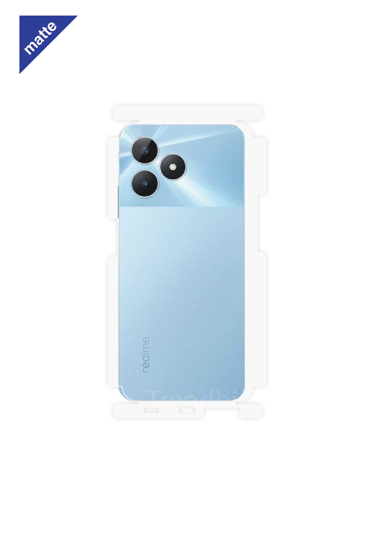 Realme Note 50 - Arka/Yan Koruyucu Mat Şeffaf Poliüretan Film (150 micron)