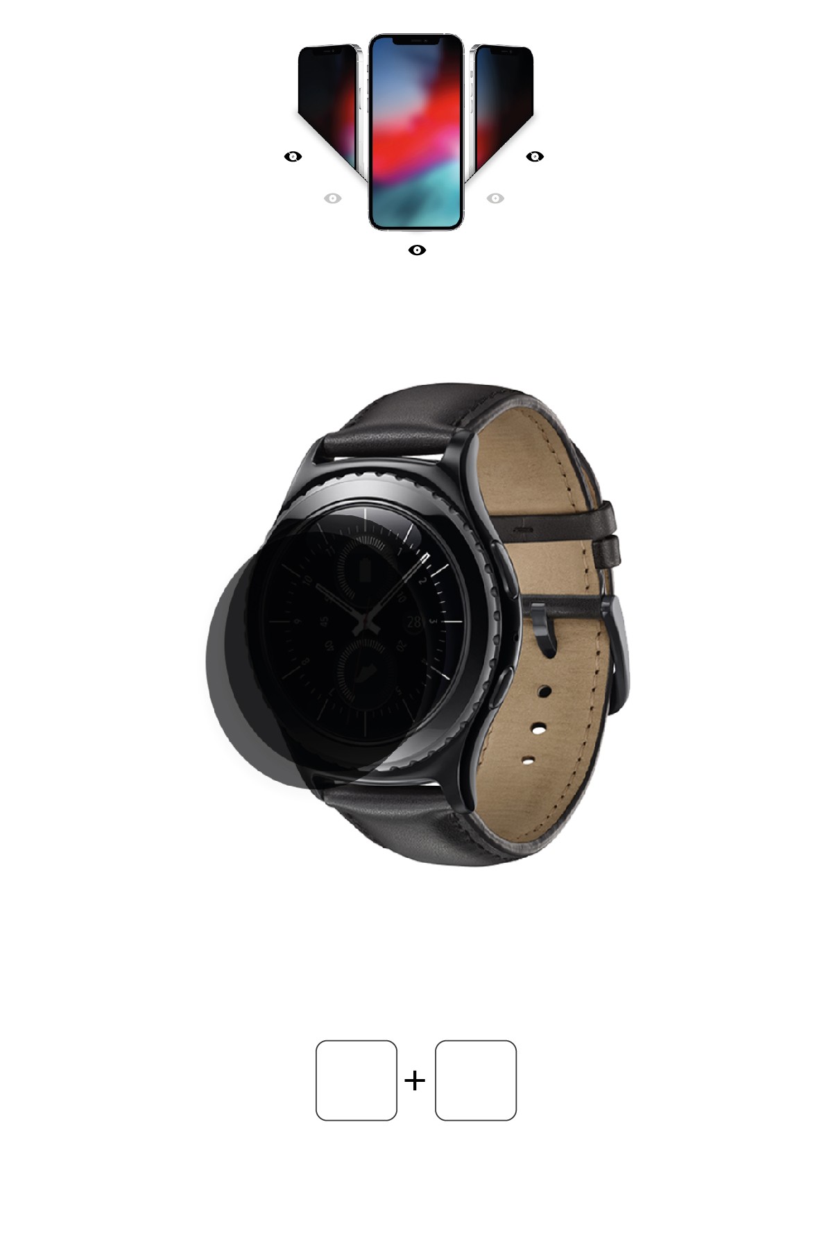 Samsung Gear S2 Classic - Mat Hayalet Ekran Koruyucu Film (120 micron)