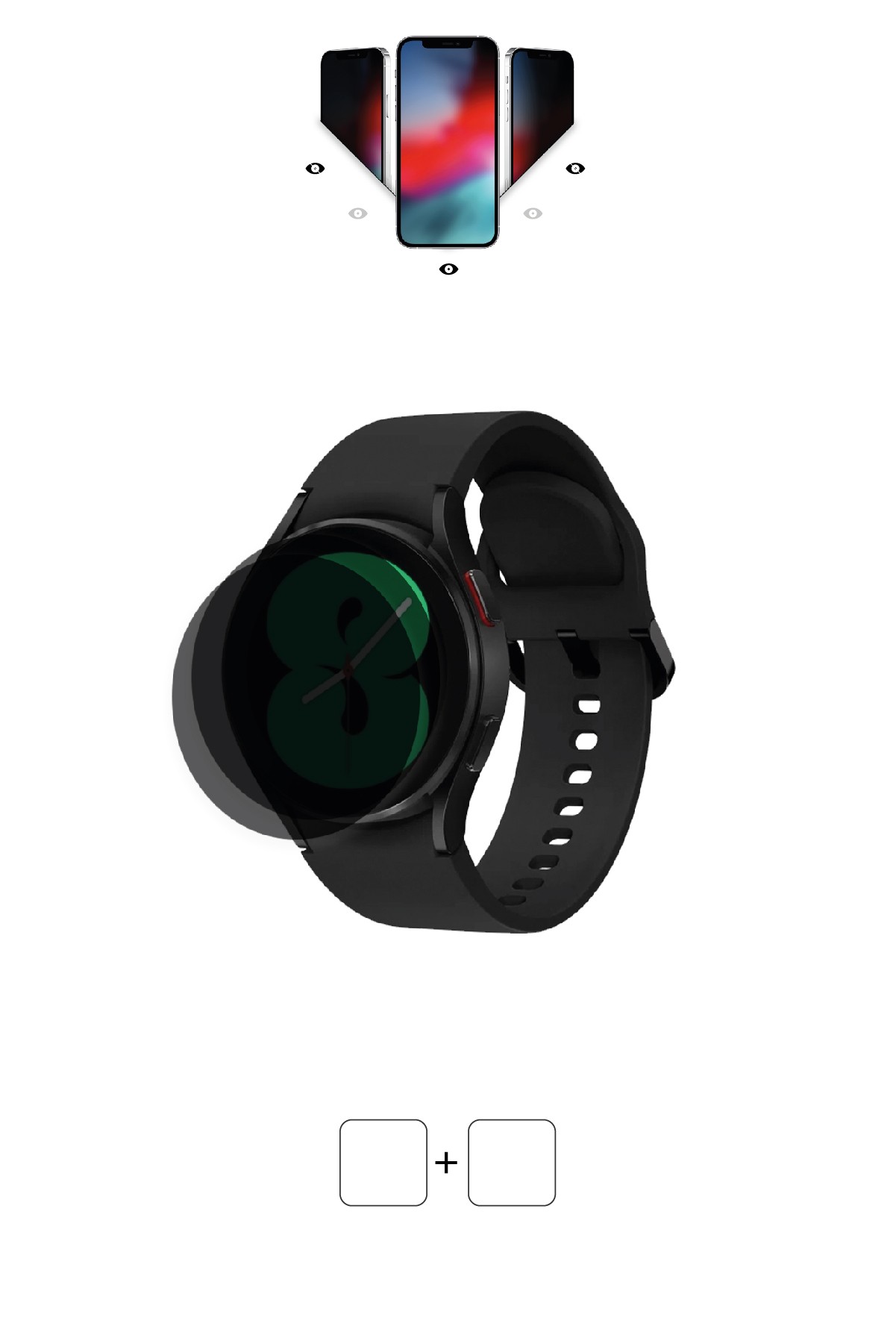 Samsung Galaxy Watch 4 / 40 mm - Mat Hayalet Ekran Koruyucu Film (120 micron)