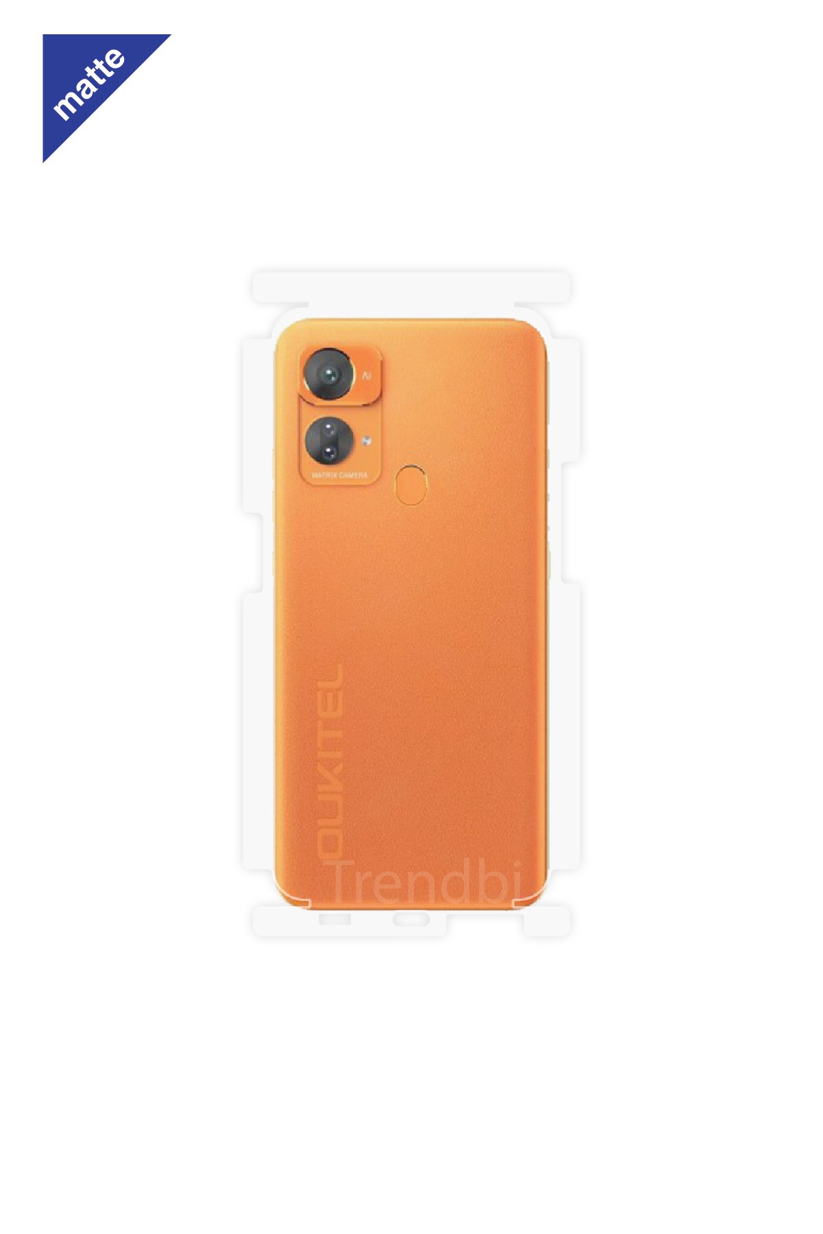 Oukitel C33 - Arka/Yan Koruyucu Mat Şeffaf Poliüretan Film (150 micron)