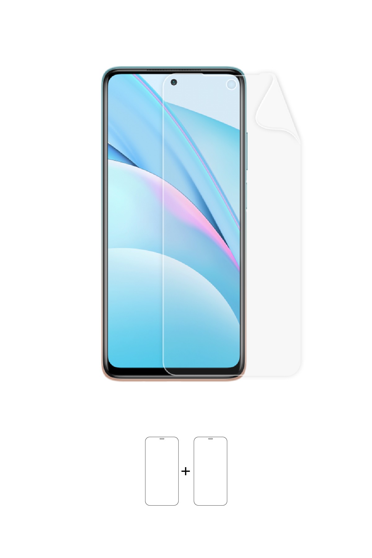 Xiaomi Mi 10T Lite - Ekran Koruyucu Parlak Şeffaf Poliüretan Film (150 mikron)