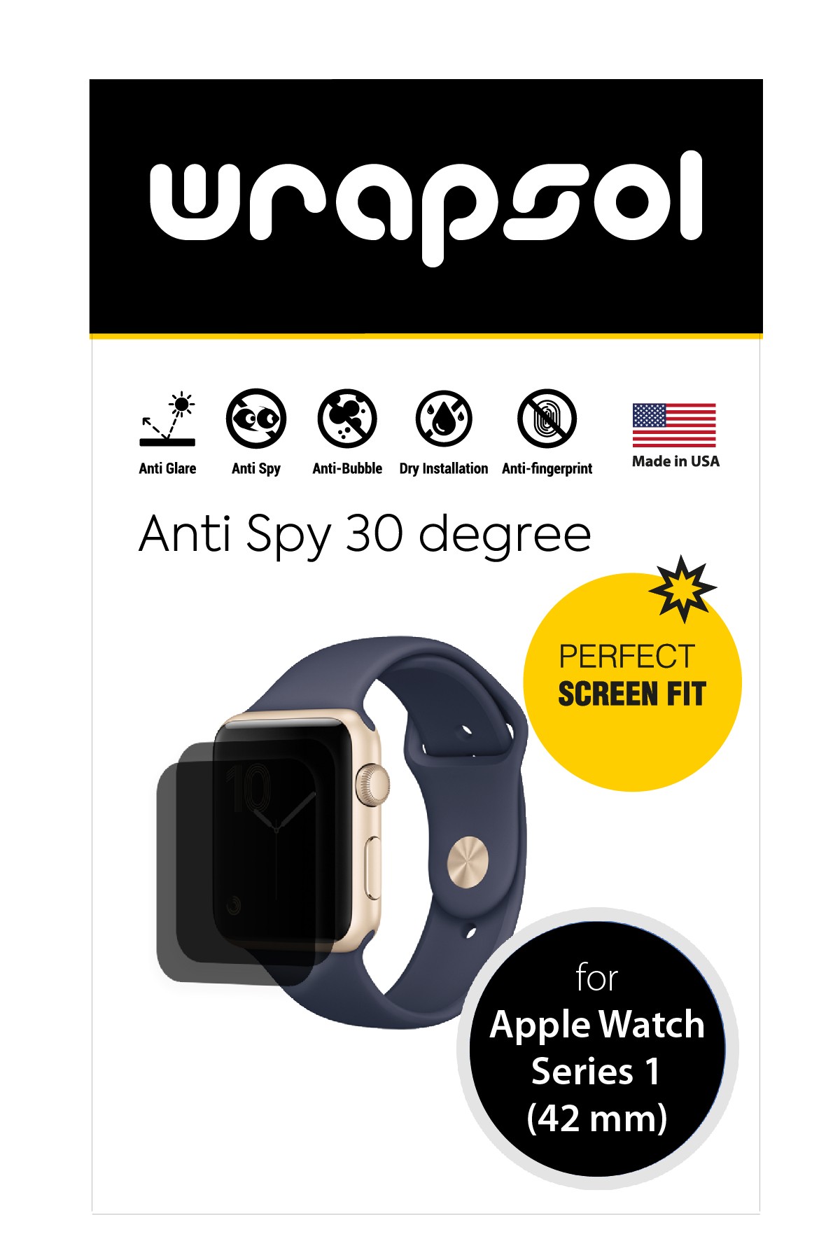 Apple Watch Series 1 / 42 mm - Mat Hayalet Ekran Koruyucu Film (120 micron)