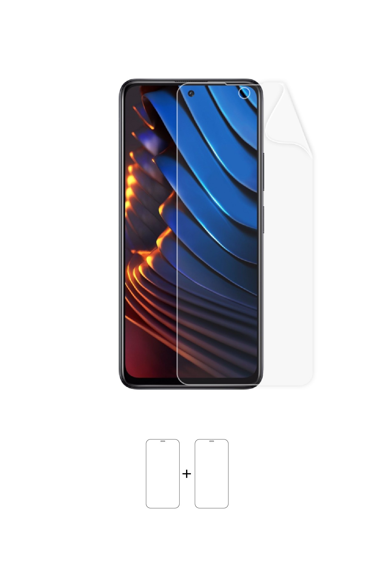 Xiaomi Poco X3 GT - Ekran Koruyucu Parlak Şeffaf Poliüretan Film (150 mikron)