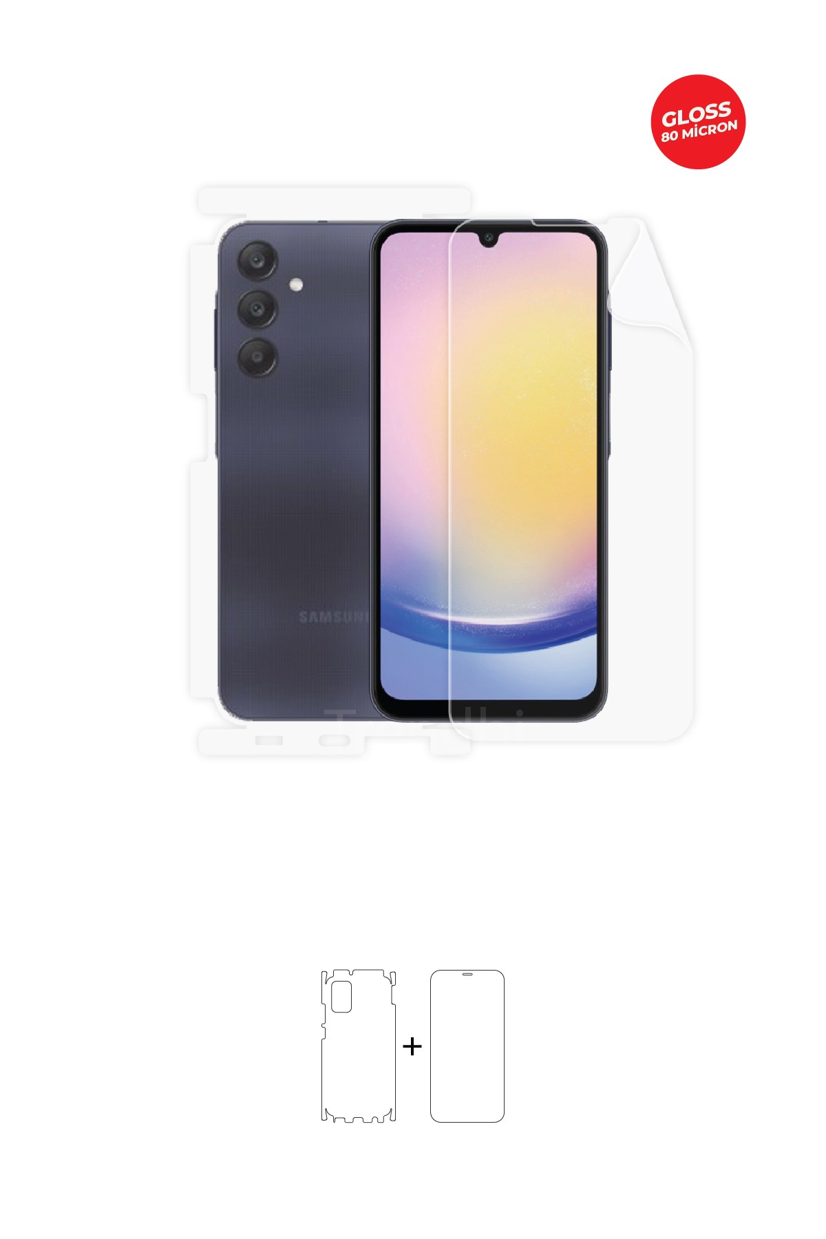 Fullbody Koruyucu Parlak Şeffaf TPU Film (80 micron)