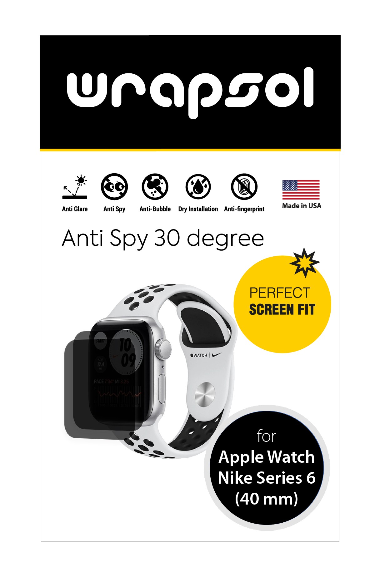 Apple Watch Nike Series 6 / 40 mm - Mat Hayalet Ekran Koruyucu Film (120 micron)