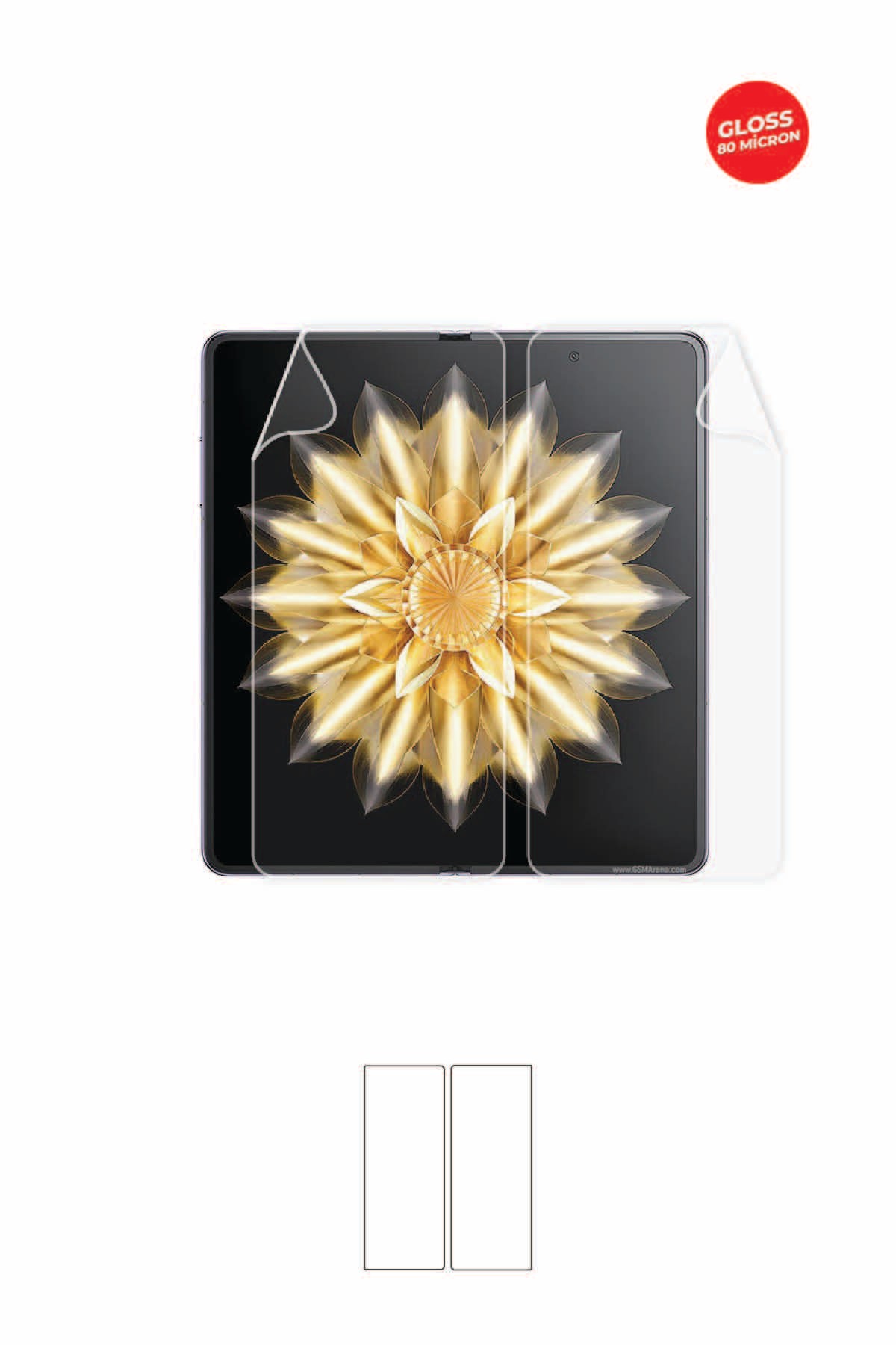 Honor Magic V2 - Ekran Koruyucu Parlak Şeffaf TPU Film (80 micron)
