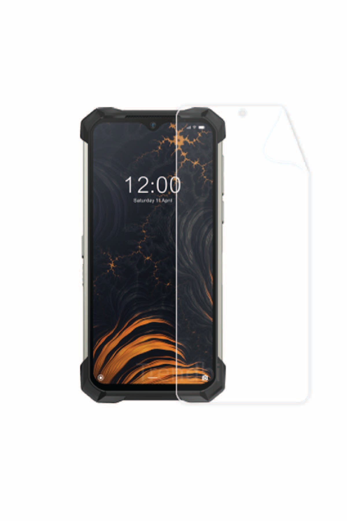 Doogee S88 Pro - Ekran Koruyucu Parlak Şeffaf Poliüretan Film (150 mikron)