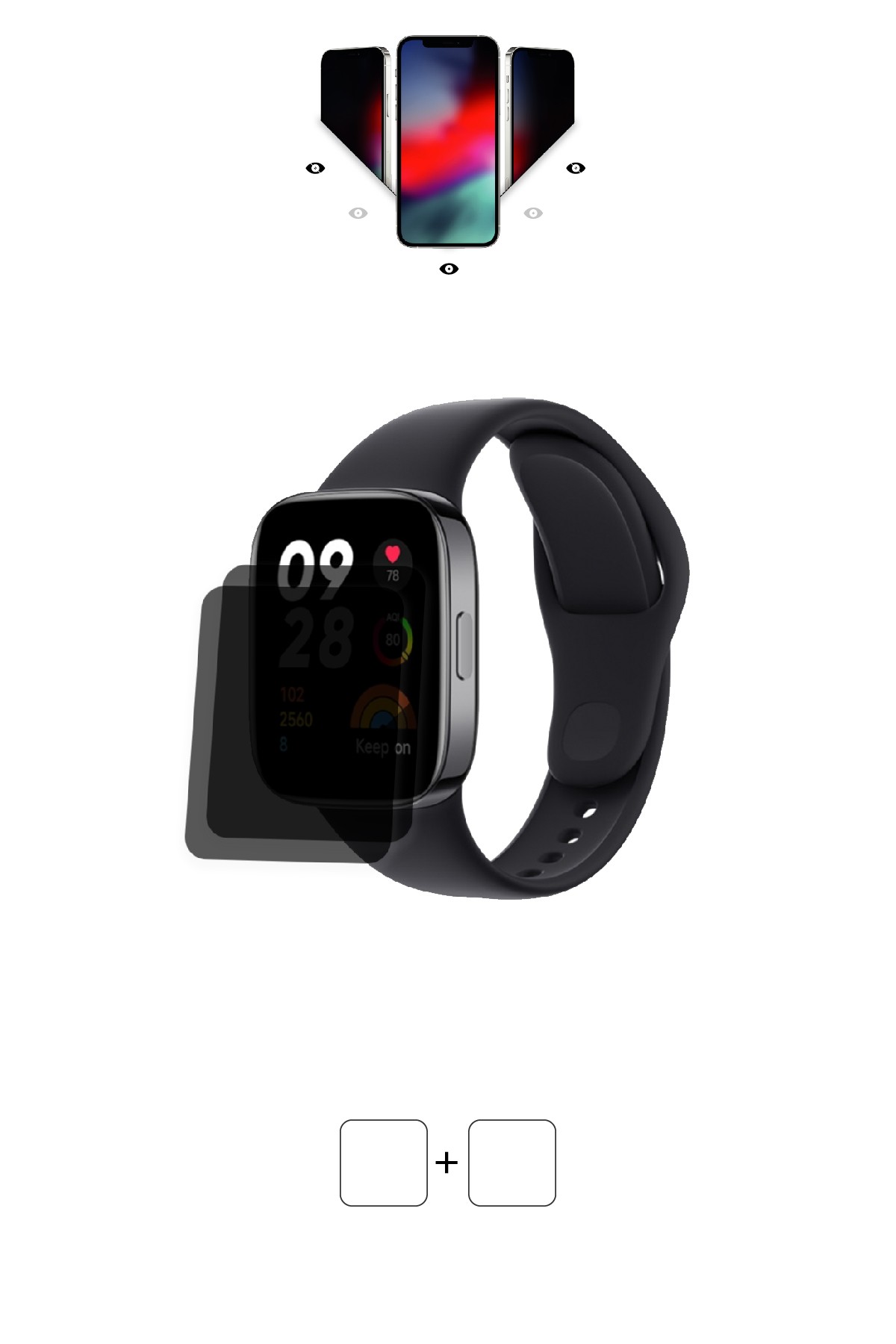 Xiaomi Redmi Watch 3 - Mat Hayalet Ekran Koruyucu Film (120 micron)