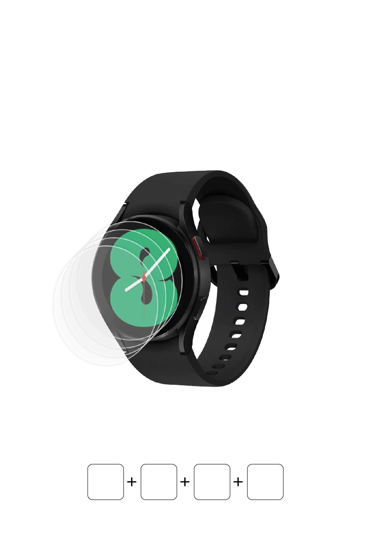 Samsung Galaxy Watch 4 / 40 mm - Ekran Koruyucu Parlak Şeffaf Poliüretan Film (150 mikron)