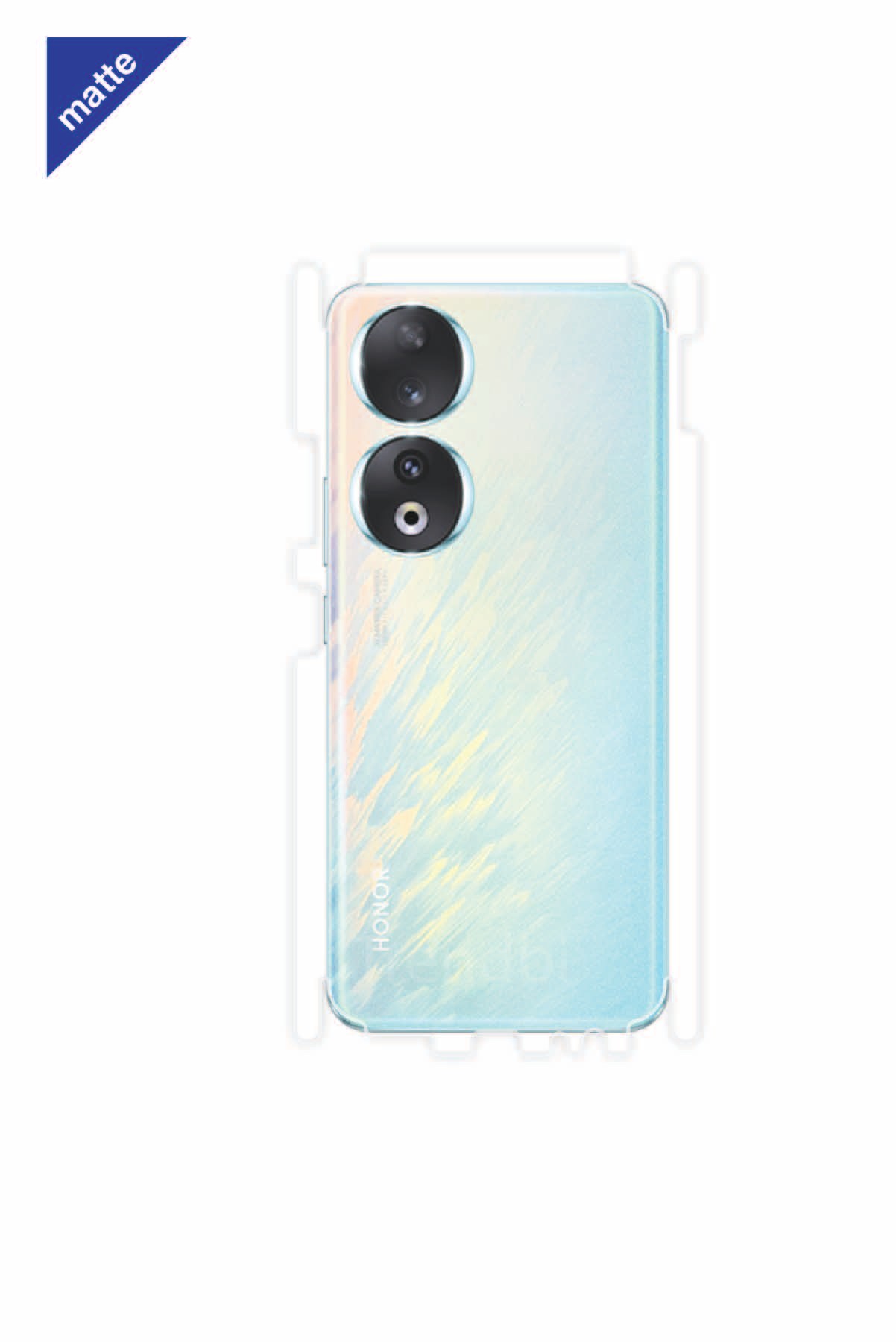 Honor 90 - Arka/Yan Koruyucu Mat Şeffaf Poliüretan Film (150 micron)