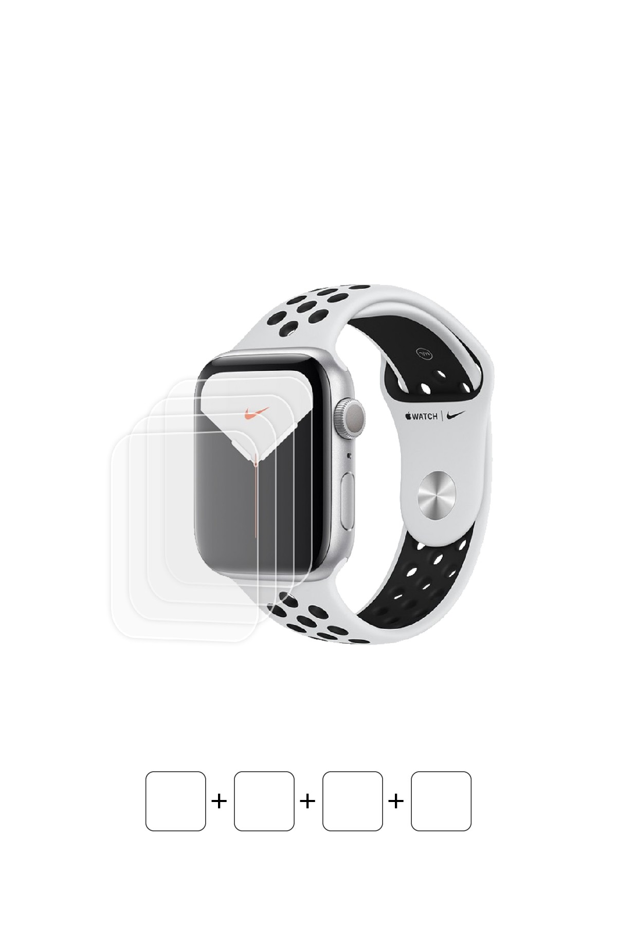 Apple Watch Nike Series 5 / 40 mm - Ekran Koruyucu Parlak Şeffaf Poliüretan Film (150 mikron)