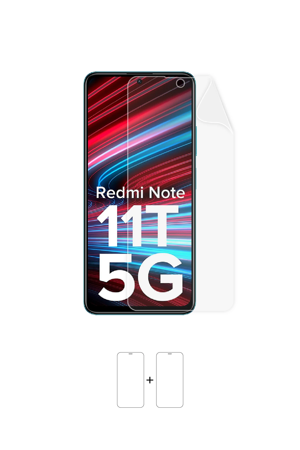 Xiaomi Redmi Note 11T - Ekran Koruyucu Parlak Şeffaf Poliüretan Film (150 mikron)
