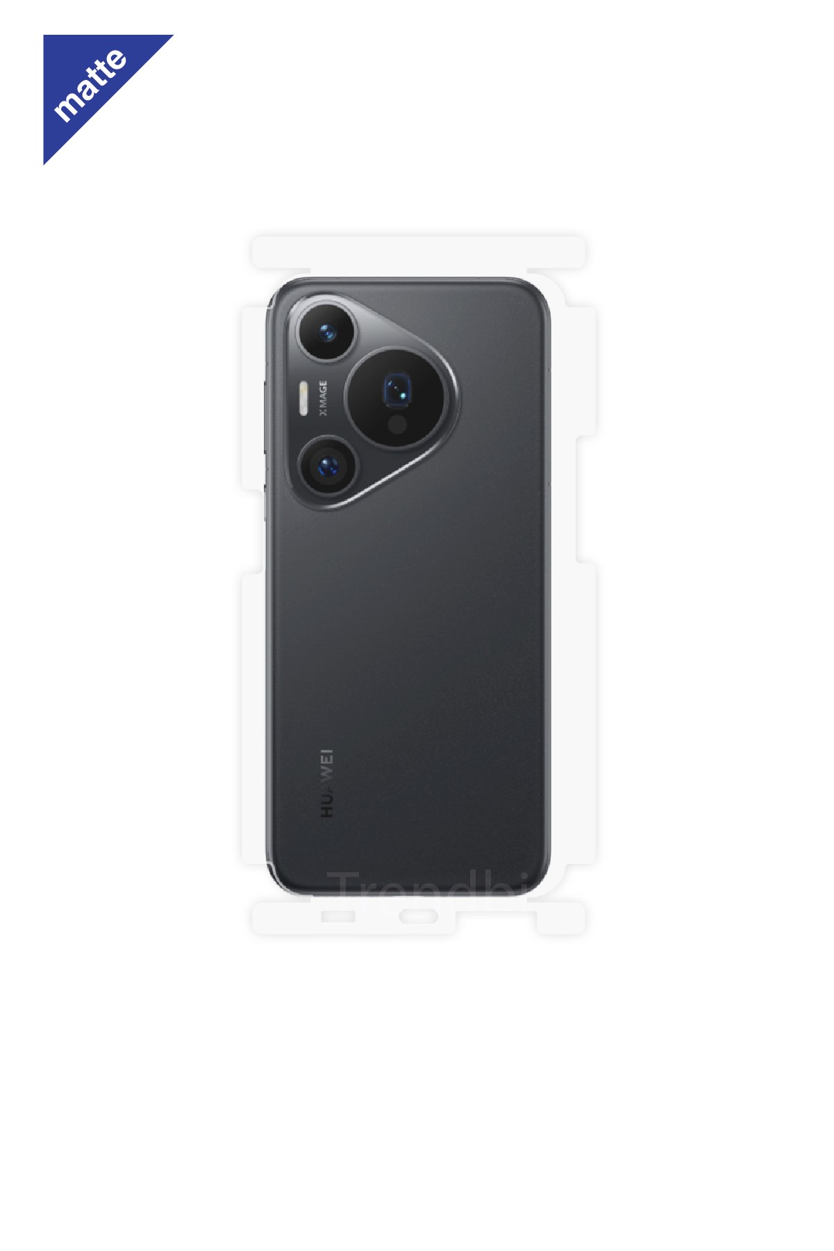 Huawei Pura 70 Pro - Arka/Yan Koruyucu Mat Şeffaf Poliüretan Film (150 micron)