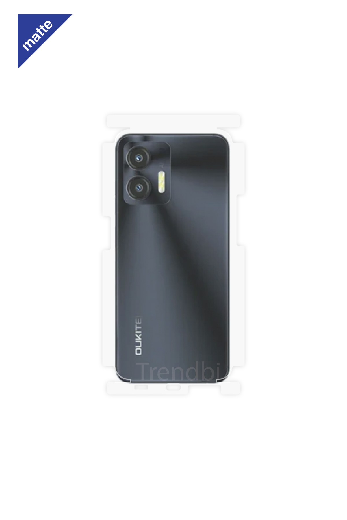 Oukitel C35 - Arka/Yan Koruyucu Mat Şeffaf Poliüretan Film (150 micron)