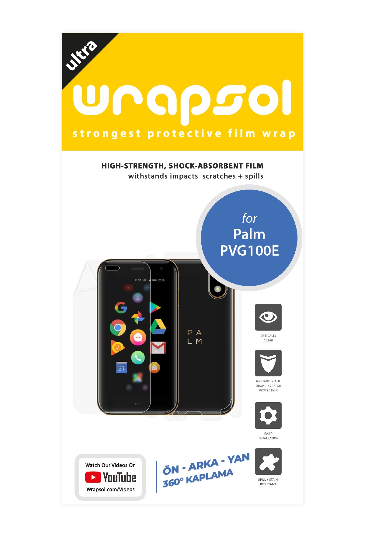 Palm Pvg100e - Fullbody Koruyucu Parlak Şeffaf Poliüretan Film (150 micron)