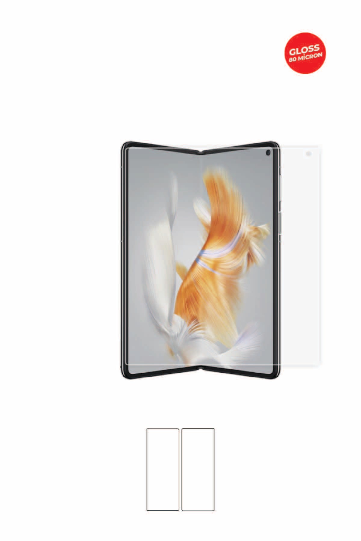 Huawei Mate X3 - Ekran Koruyucu Parlak Şeffaf TPU Film (80 micron)