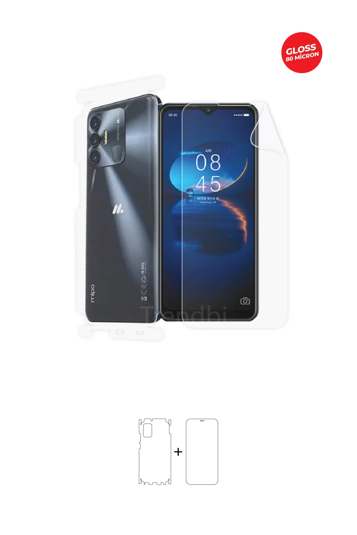 Fullbody Koruyucu Parlak Şeffaf TPU Film (80 micron)