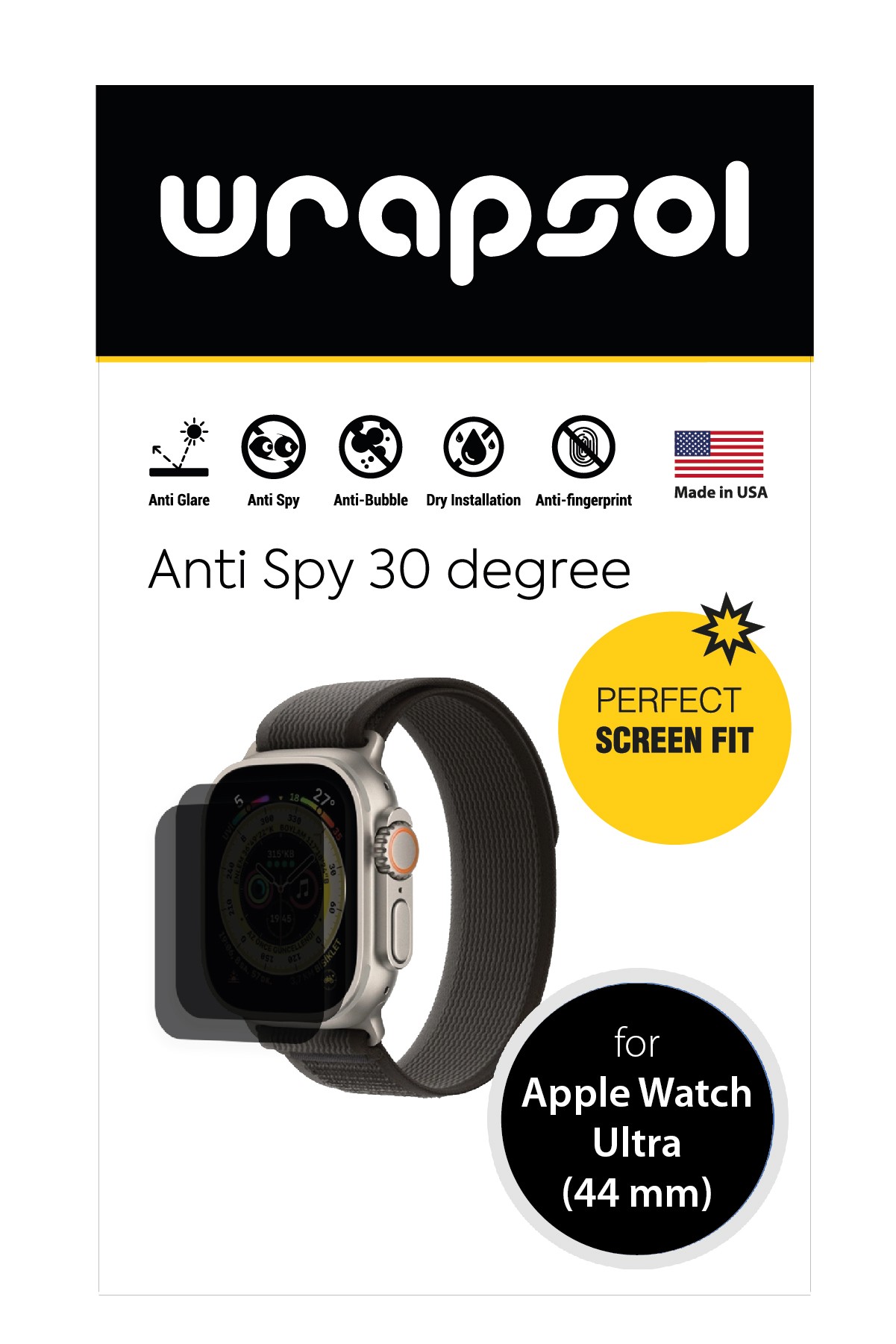 Apple Watch Ultra 49 mm - Mat Hayalet Ekran Koruyucu Film (120 micron)
