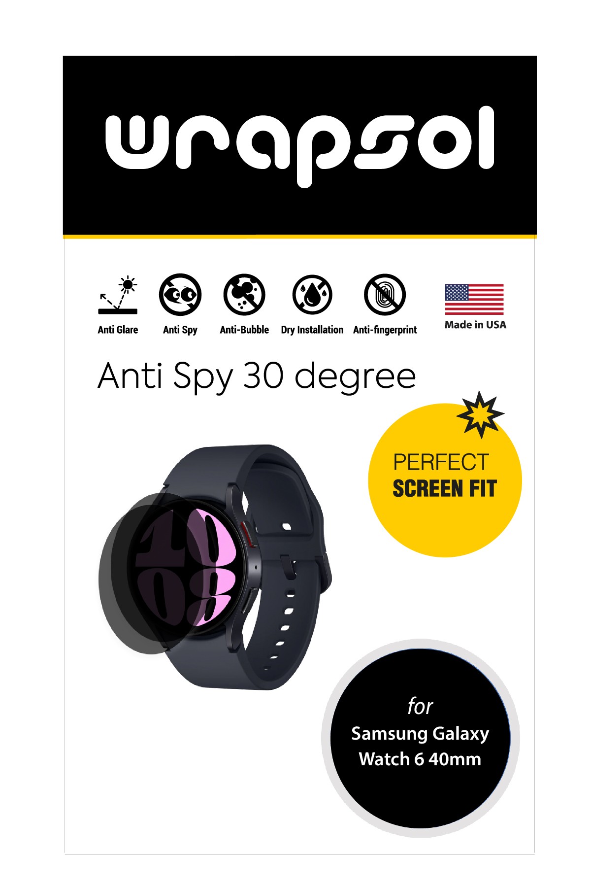 Samsung Galaxy Watch 6 40 mm - Mat Hayalet Ekran Koruyucu Film (120 micron)